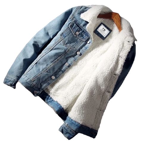 Plus Size 6xl 5xl Men S Winter Warm Thickened Cashmere Denim Jacket