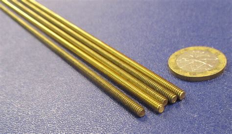 Threaded Brass Rods Rh 6 32 X 2 Foot Length 5 Units Ebay