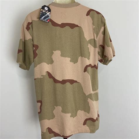 Rothco Mens Tri Color Desert Camo Tactical Military Short Sleeve T