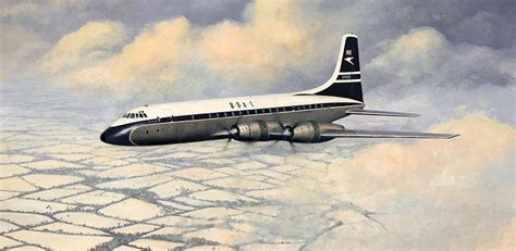 Heading Home for Christmas - BOAC Bristol Britannia - Christmas Card.