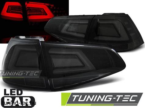 Hátsó lámpák VW GOLF 7 13 SMOKE BLACK LED BAR Tuning Tec Hátsó Lámpa