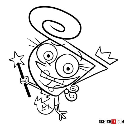 How To Draw Wanda From The Fairly Oddparents Sketchok Easy Drawing Guides