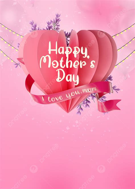 3d Mothers Day Three Dimensional Pink Background Wallpaper Image For