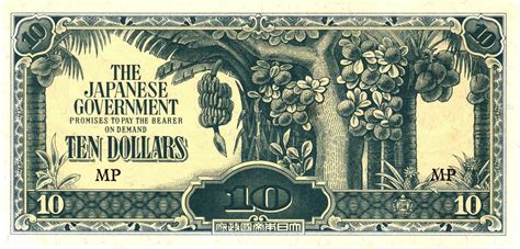 Dollars Banana Money Japanese Government Malaya Numista