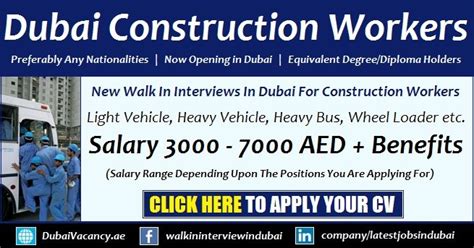 Construction Jobs In Dubai 2021 Latest Uae Vacancies Walk In Interviews