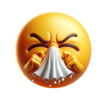 Sneezing Face Emoji Face Emoji Face Emoji Illustration Png