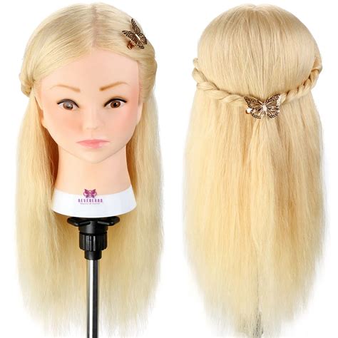 Salon Practice Modle 20 22 Real Hair Hairdressing Training Head