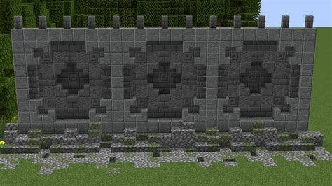 how to make stone wall minecraft