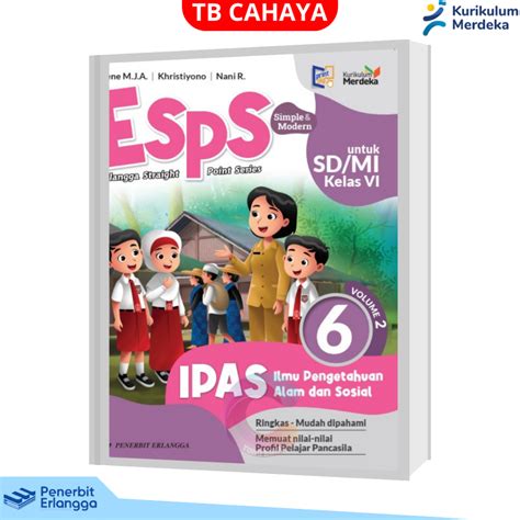 Jual Buku Esps Ipas Kelas Vol Vol Sd Kurikulum