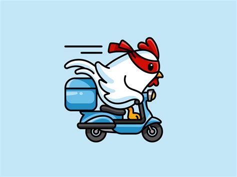 Chicken Delivery! | Chicken delivery, Chicken logo, Chicken art