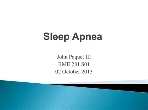 Ppt Sleep Apnea Powerpoint Presentation Free Download Id 9424430