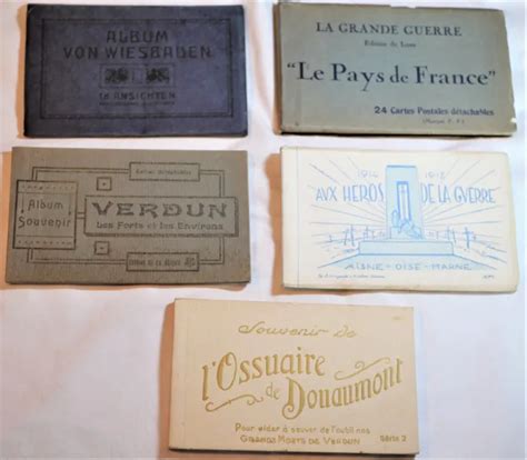 Rare Lot De Carnets De Cpa Cartes Postales Premi Re Guerre Mondiale