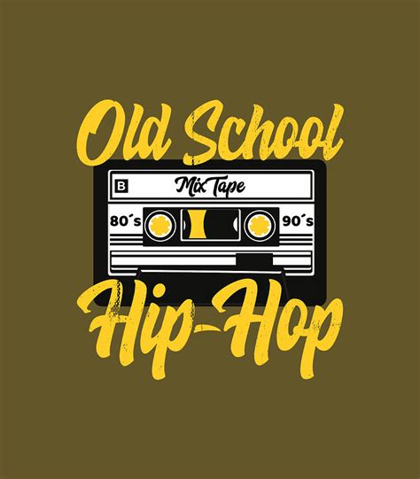 Retro Old School Hip Hop 80S 90S Mixtape Cassette Digital Art by Jayce ...