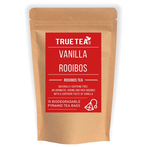 Vanilla Rooibos Pyramid Tea Bags Plastic Free True Tea Co Harrogate