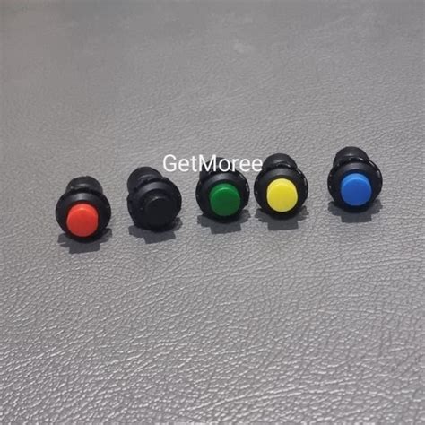 Jual Push Button On Off Bulat 2 Kaki Plastik Saklar On Off 2 Pin