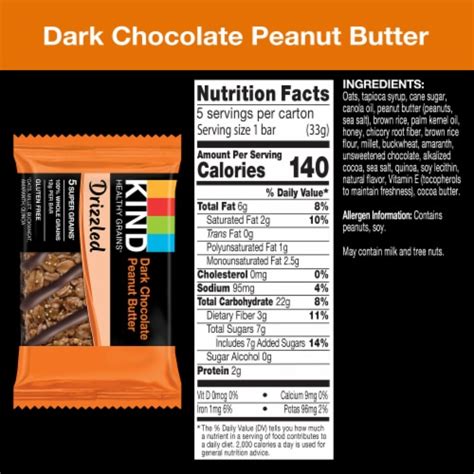 Kind Healthy Grains Dark Chocolate Peanut Butter Snack Bars Ct Fry