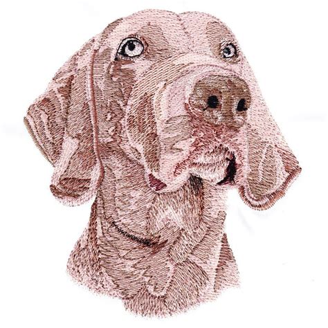 Realistic Dogs 1j Dog Design Machine Embroidery Applique Cuddly