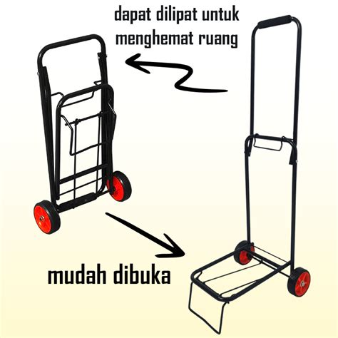 Jual Troli Lipat Serbaguna Troli Barang Galon Gas Koper Trolley Besi