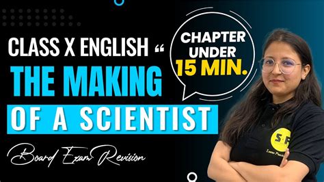 The Making Of A Scientist One Shot Under 15 Minutes English Class