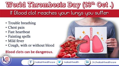 If Blood clots due to Thrombosis reaches your Lungs, you might ...