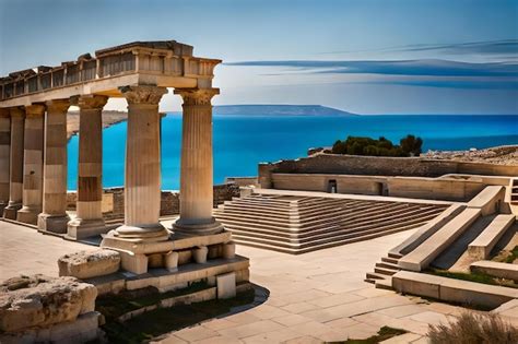 El Templo De Apolo Se Encuentra En La Colina Que Domina El Mar Foto