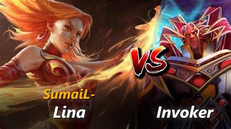 How To Lina Mid Vs Invoker Feat SumaiL First 10 Minutes YouTube