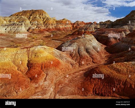 Colorful mountains in xinjiang Stock Photo - Alamy