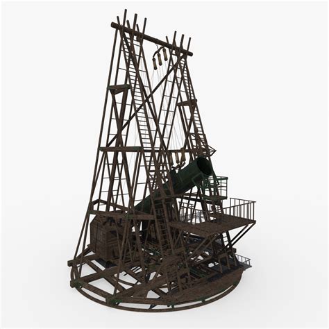 40 Foot Telescope By Herschel 3d Model 99 Max Fbx Free3d