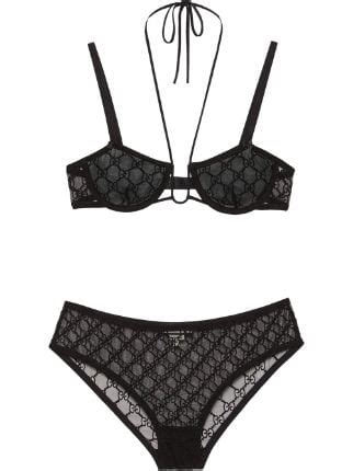 Gucci GG Tulle Lingerie Set Farfetch