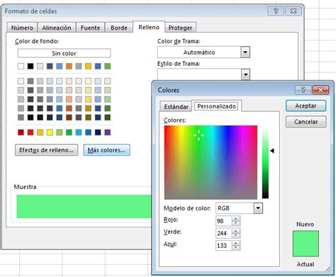 Uso De Colores En Excel Con Macros Exceleinfo