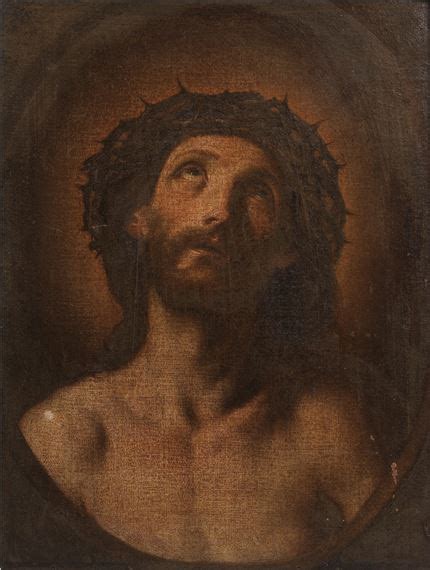 Guido Reni Head Of Christ Crowned With Thorns Painted As An Oval Mutualart