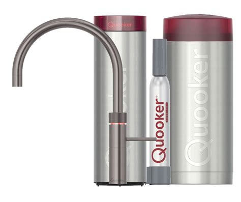 Quooker Combi Cube Fusion Round Gunmetal Voorjekeuken Nl Alles