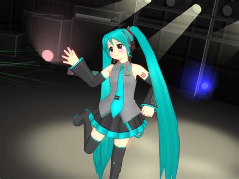 3d Aqua Eyes Aqua Hair Boots Hatsune Miku Long Hair Thighhighs Tie