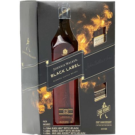 Johnnie Walker Black Label 12 Year Old 200th Anniversary Limited