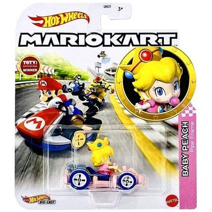 Hot Wheels Baby Peach Pipe Frame 22 MarioKart Pink Edition