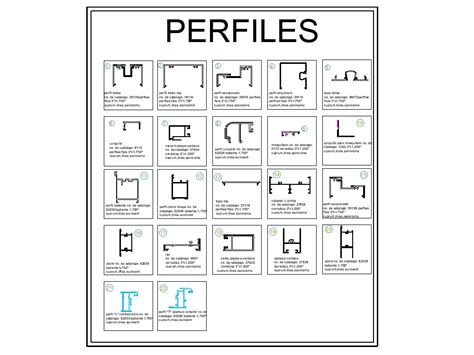 Perfiles En AutoCAD Descargar CAD 70 18 KB Bibliocad