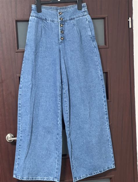 SZEROKIE JEANSY SZWEDY W STYLU VINTAGE 38 M Wrocław Kup teraz na