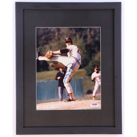 Jim Palmer Signed Orioles Custom Framed Photo Display Psa Pristine