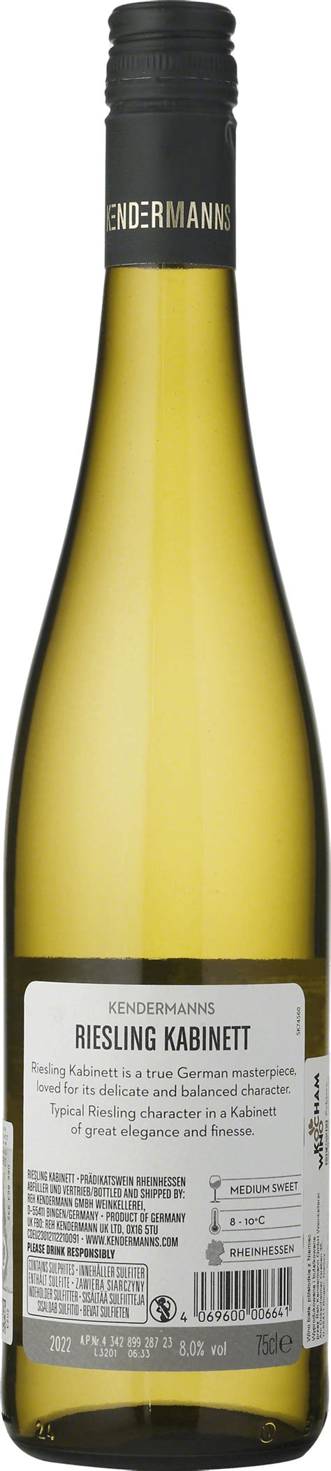 Kendermanns Riesling Kabinett Rheinhessen P S Odkie Portal Winezja Pl