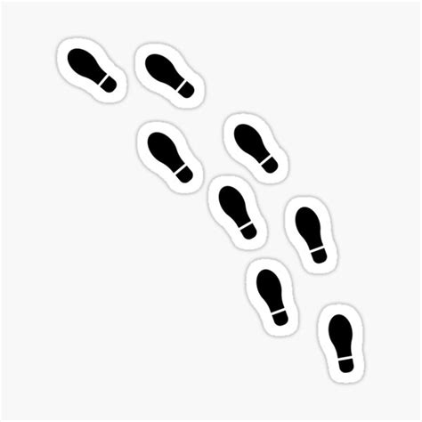 Foot Steps Sticker For Sale By XCIV Redbubble