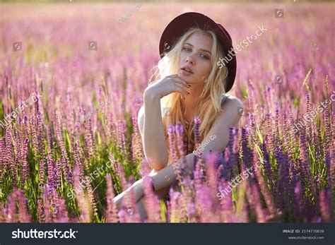Attractive Female Model Blonde Hair Wear Stock Photo Shutterstock
