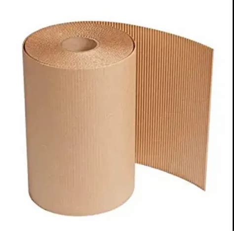 Plain Brown Corrugated Cardboard Sheet Roll For Packaging Gsm At