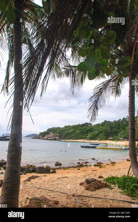 beach in the island of Cu Lao Cham, one of the Cham islands in Vietnam ...