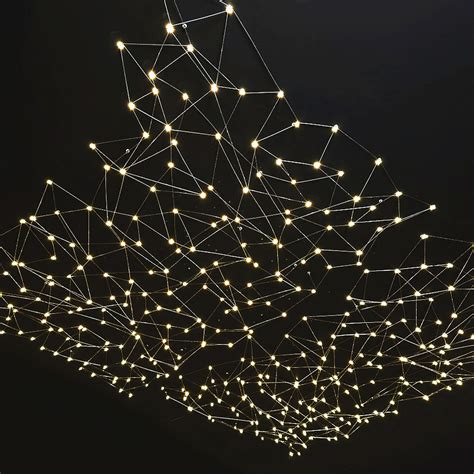 Дизайнерская люстра SPATIAL STARRY SKY 1000x1000x100: Современный стиль ...