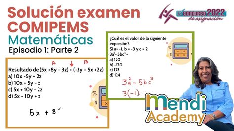 GUÍA COMIPEMS 2022 Preguntas de matemáticas Episodio 1 2