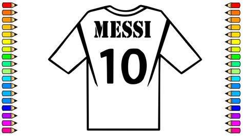 C Mo Dibujar Camiseta De Messi Dibujo De Camiseta De Messi Paso A