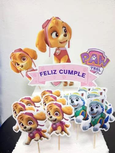 Toppers Para Tortas Y Cupcakes De Skype Paw Patrol Mercadolibre