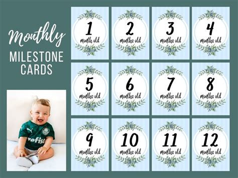 Baby Boy Milestone Cards | Adaptable Mama