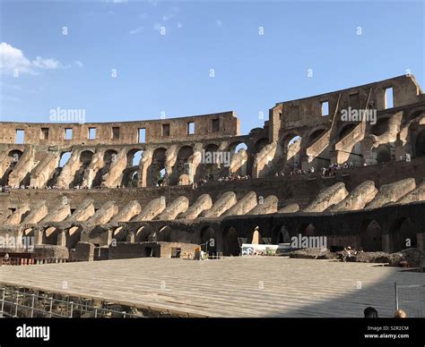 Inside the colosseum, Rome Stock Photo - Alamy