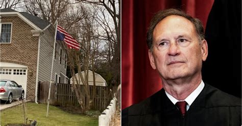 Supreme Court Justice Samuel Alito Accused Of Flying Upside Down Flag In Protest Of Stolen 2020